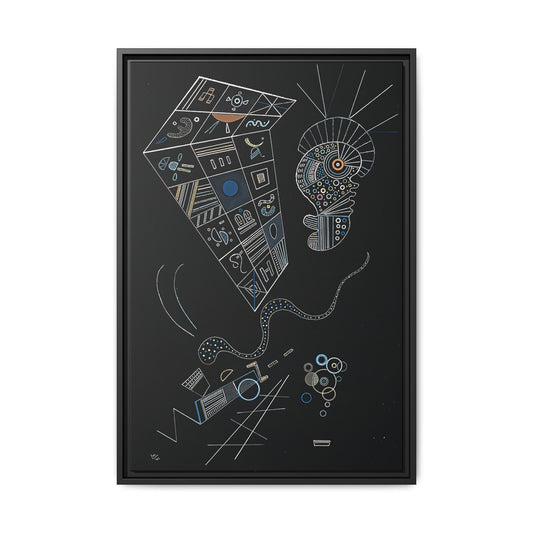 Ohne titel (1941) by Wassily Kandinsky / Toile encadrée sur caisse américaine