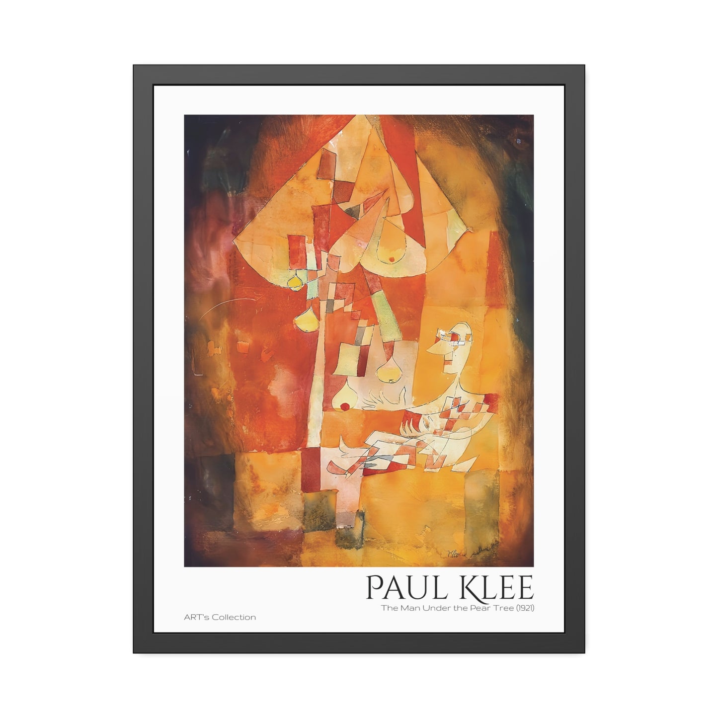 The Man Under the Pear Tree (1921) by Paul Klee / Affiche Encadrée série ART's Collection
