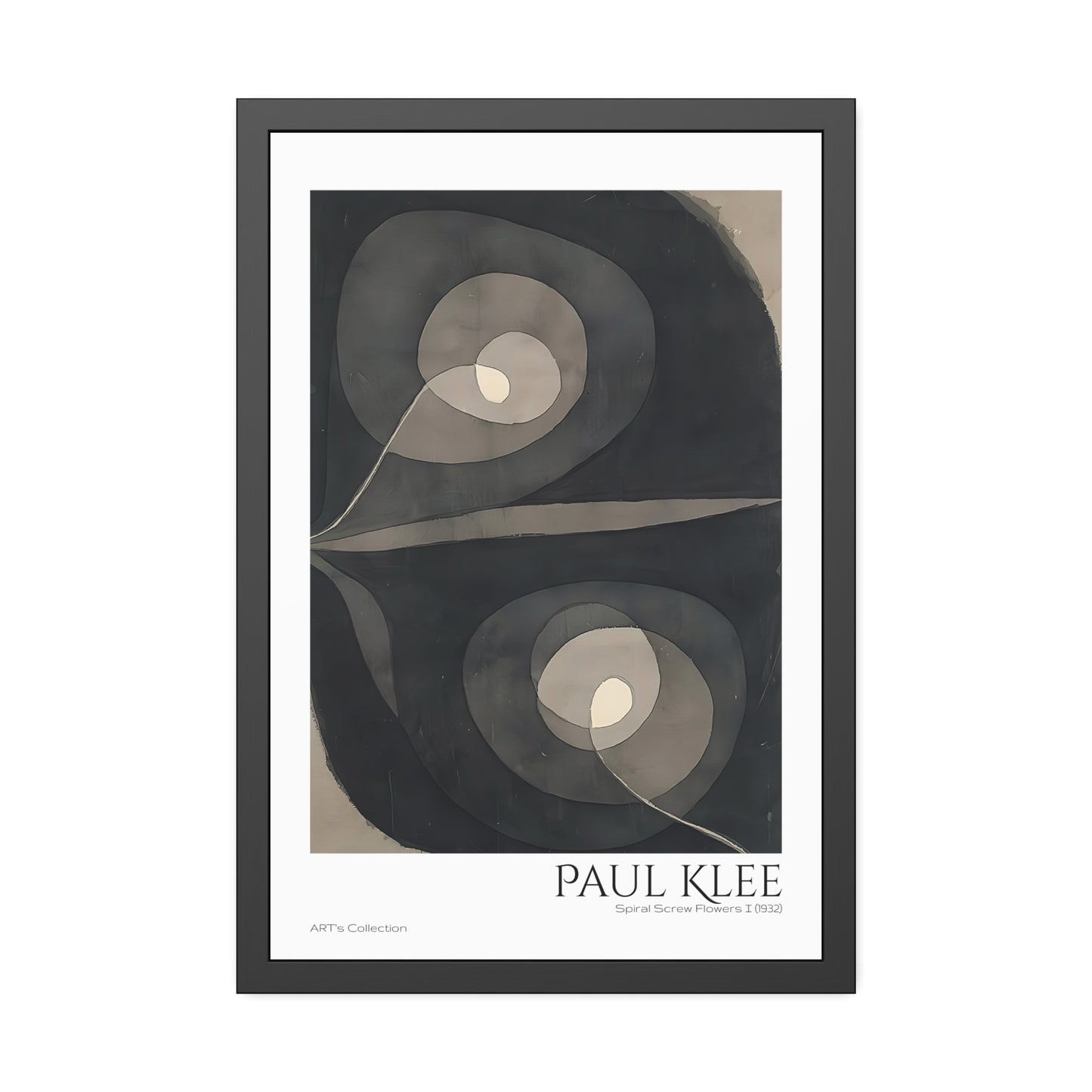 Spiral Screw Flowers I (1932)  by Paul Klee / Affiche Encadrée série ART's Collection