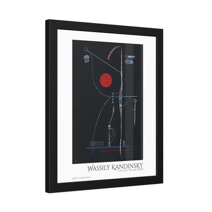 L' accent Rouge (1938) by Wassily Kandinsky / Affiche Encadrée série ART's Collection