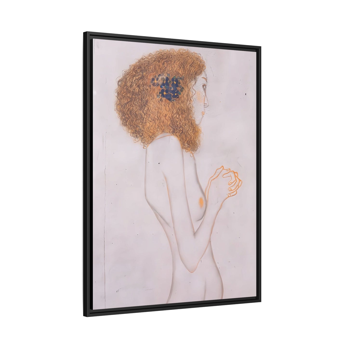 Die Leiden der schwachen Menschen (1902) by Gustav Klimt  / Toile encadrée sur caisse américaine