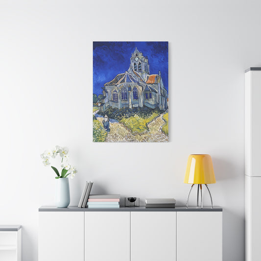 The Church in Auvers-sur-Oise (1890)  by Vincent van Gogh  / Reproduction Fine Art sur Toile / Epaisseur 3,2cm - 1'25 po