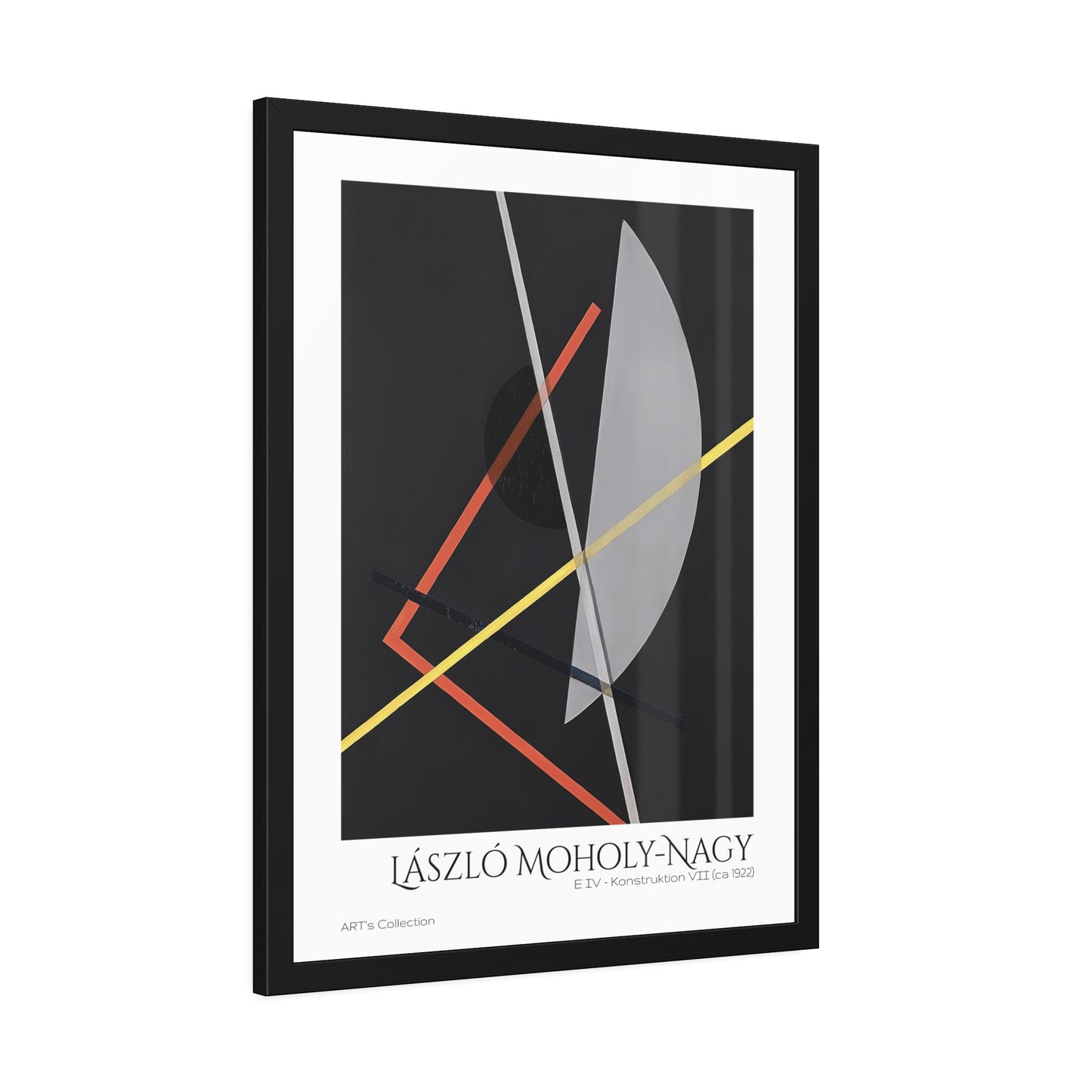 E IV - Konstruktion VII (ca 1922)  by László Moholy-Nagy  / Affiche Encadrée série ART's Collection