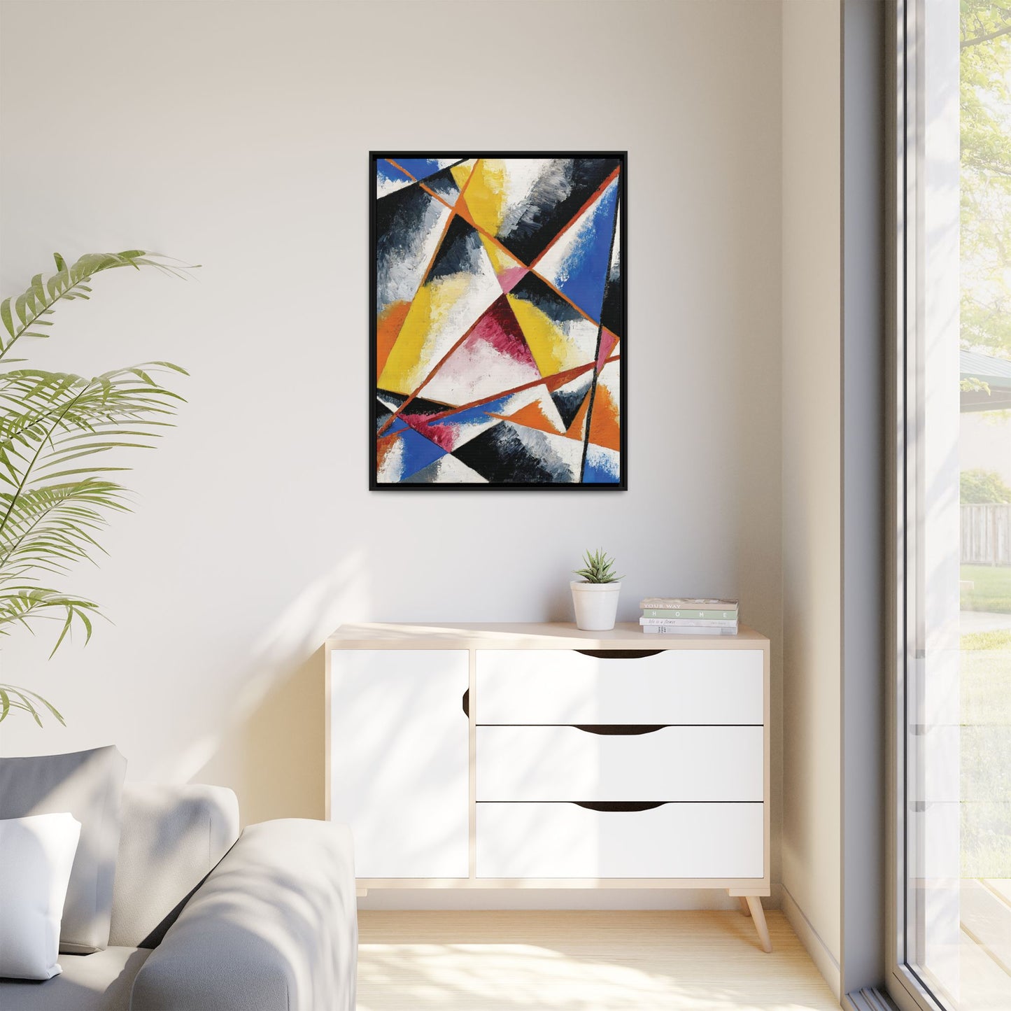 Untitled Compositions (circa 1916)  by Lyubov Popova / Toile encadrée sur caisse américaine