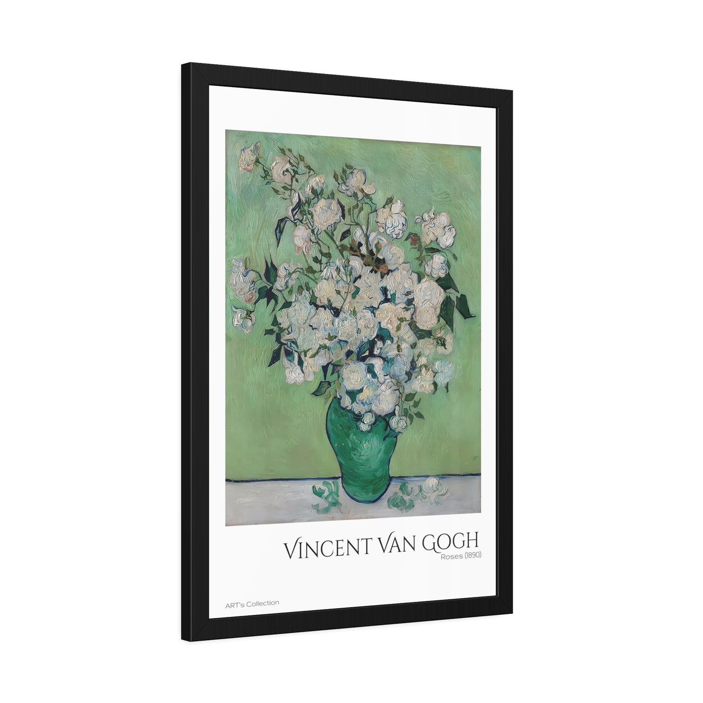 Roses (1890) by Vincent Van Gogh / Affiche Encadrée série ART's Collection