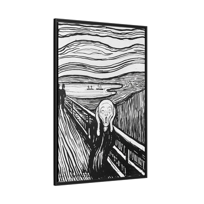 The Scream (1895) by Edvard Munch  / Toile encadrée sur caisse américaine