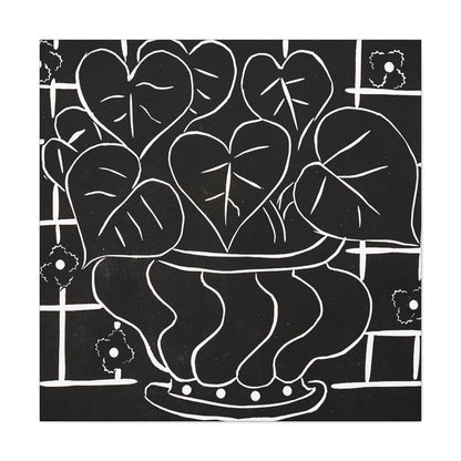 Corbeille de bégonias I (1938) by  Henri Matisse / Reproduction Fine Art sur Toile / Large Epaisseur 3.2 cm - 1.25 inch
