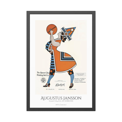 Queen City Ink, Ad. 19 (1890-1913) by Augustus Jansson  / Affiche Encadrée série ART's Collection