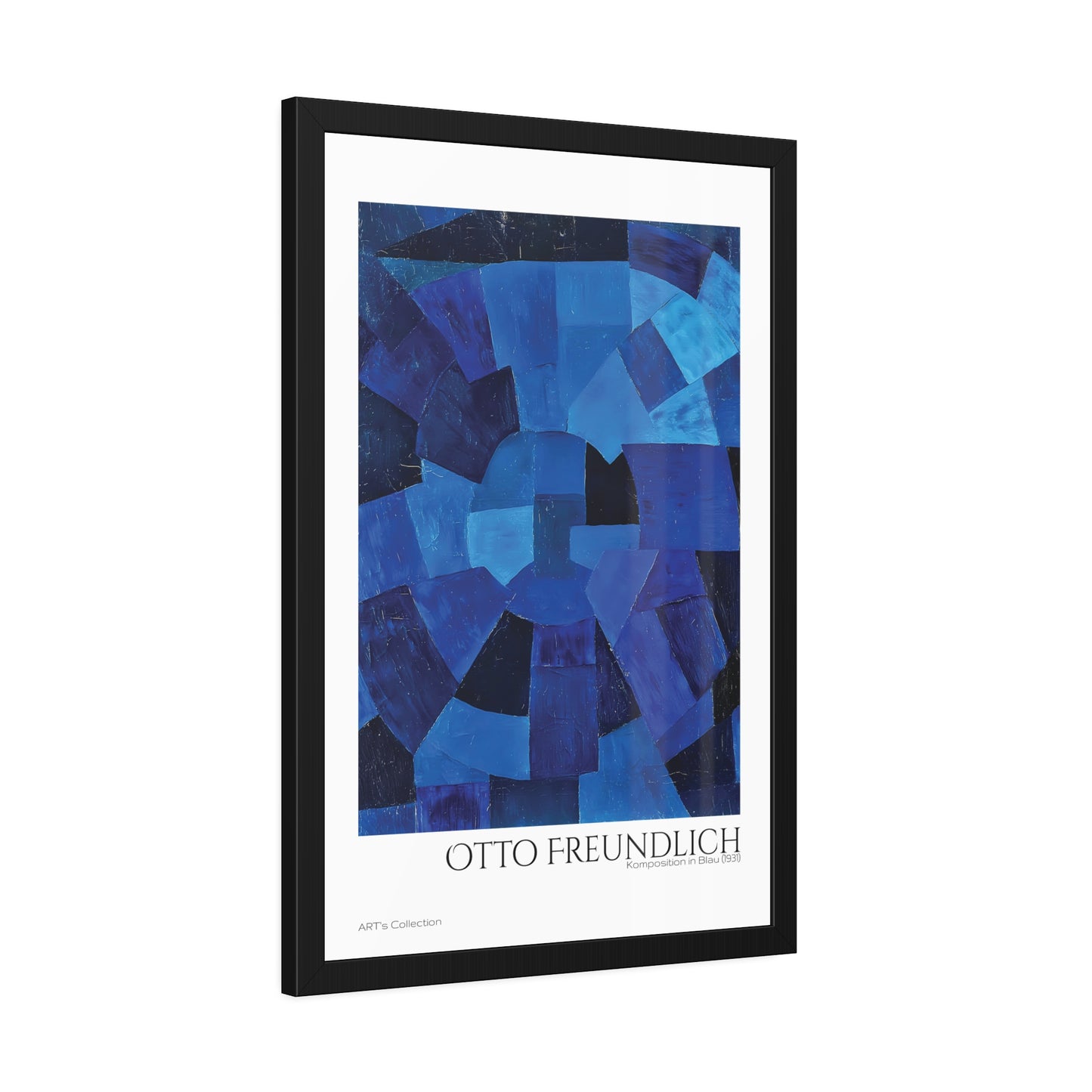 Komposition in Blau (1931) by Otto Freundlich  / Affiche Encadrée série ART's Collection