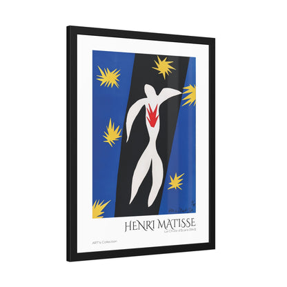 La Chute d'Icare (1943) by Henri Matisse / Affiche Encadrée série ART's Collection