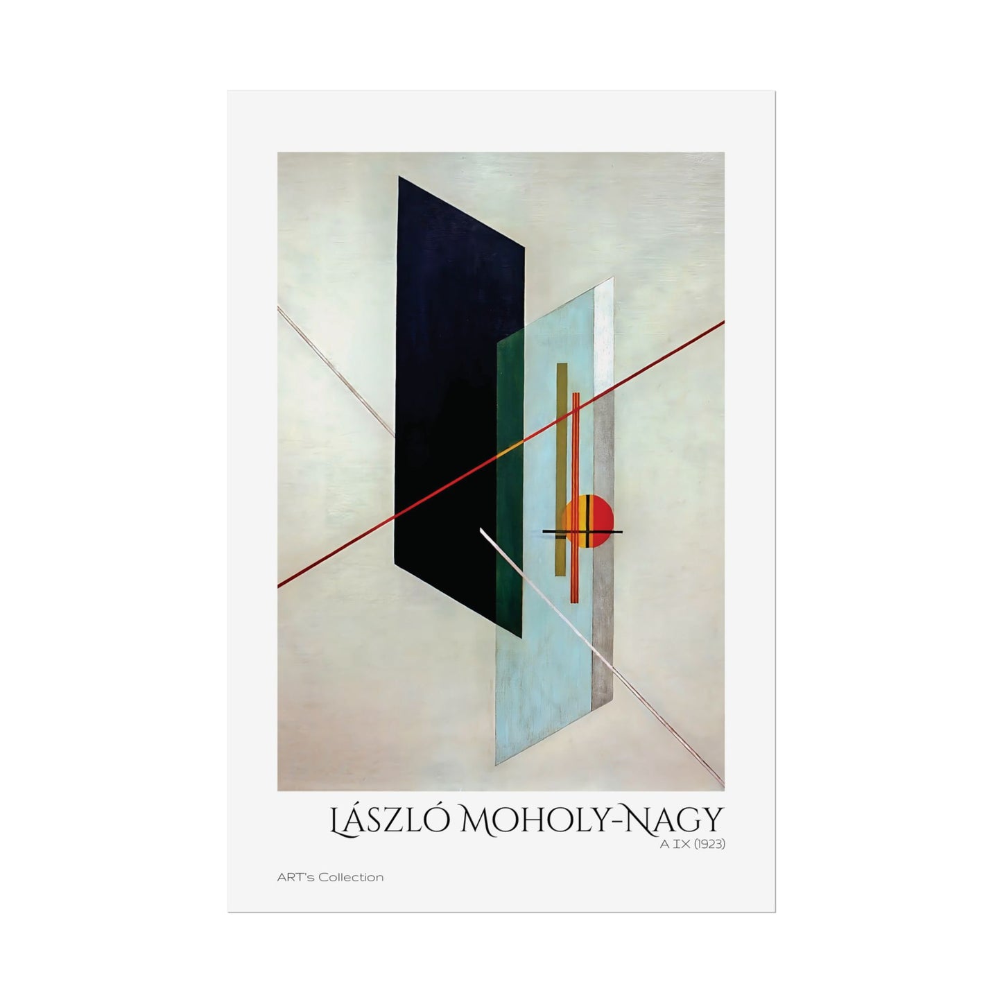 A IX (1923) by László Moholy-Nagy / Affiche imprimée - Série ART's Collection