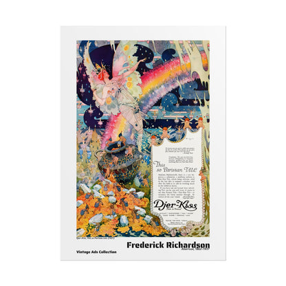 Djer-Kiss, This so Parisian talc (1921) by Frederick Richardson / Affiche imprimée - Série Vintage Ads Collection