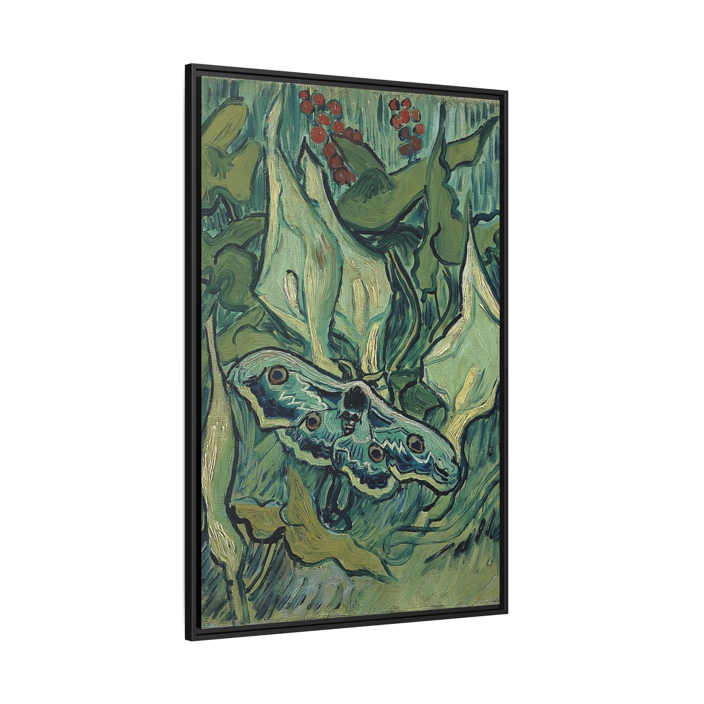 Emperor moth (1889) by Vincent van Gogh / Toile encadrée sur caisse américaine