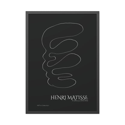 Arabesque (1945-1946) black édition by Henri Matisse / Affiche Encadrée série ART's Collection