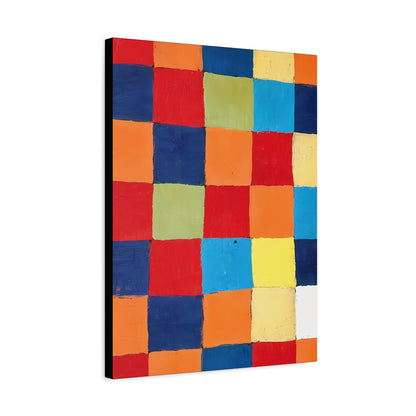 Color chart Qu 1 (1930) by Paul Klee / Reproduction Fine Art sur Toile / Large Epaisseur 3.2 cm - 1.25 inch