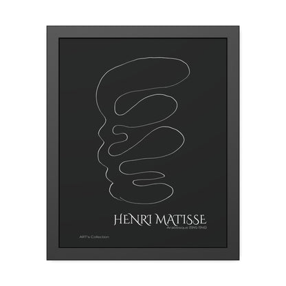 Arabesque (1945-1946) black édition by Henri Matisse / Affiche Encadrée série ART's Collection