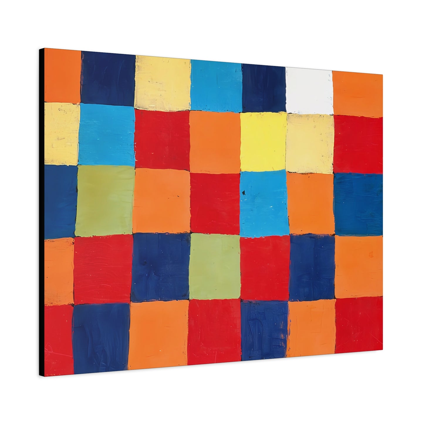Color chart Qu 1 (1930) by Paul Klee / Reproduction Fine Art sur Toile / Large Epaisseur 3.2 cm - 1.25 inch