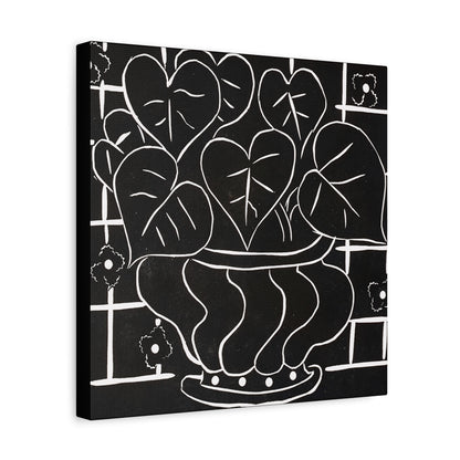 Corbeille de bégonias I (1938) by  Henri Matisse / Reproduction Fine Art sur Toile / Large Epaisseur 3.2 cm - 1.25 inch