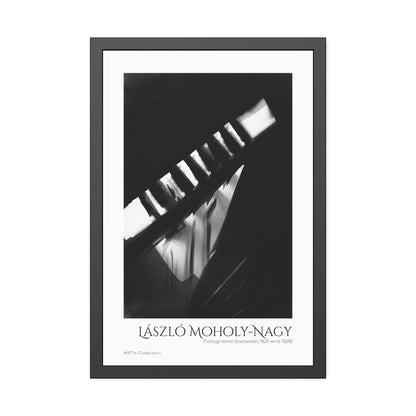 Fotogramm (between 1925 and 1928) by László Moholy-Nagy  / Affiche Encadrée série ART's Collection