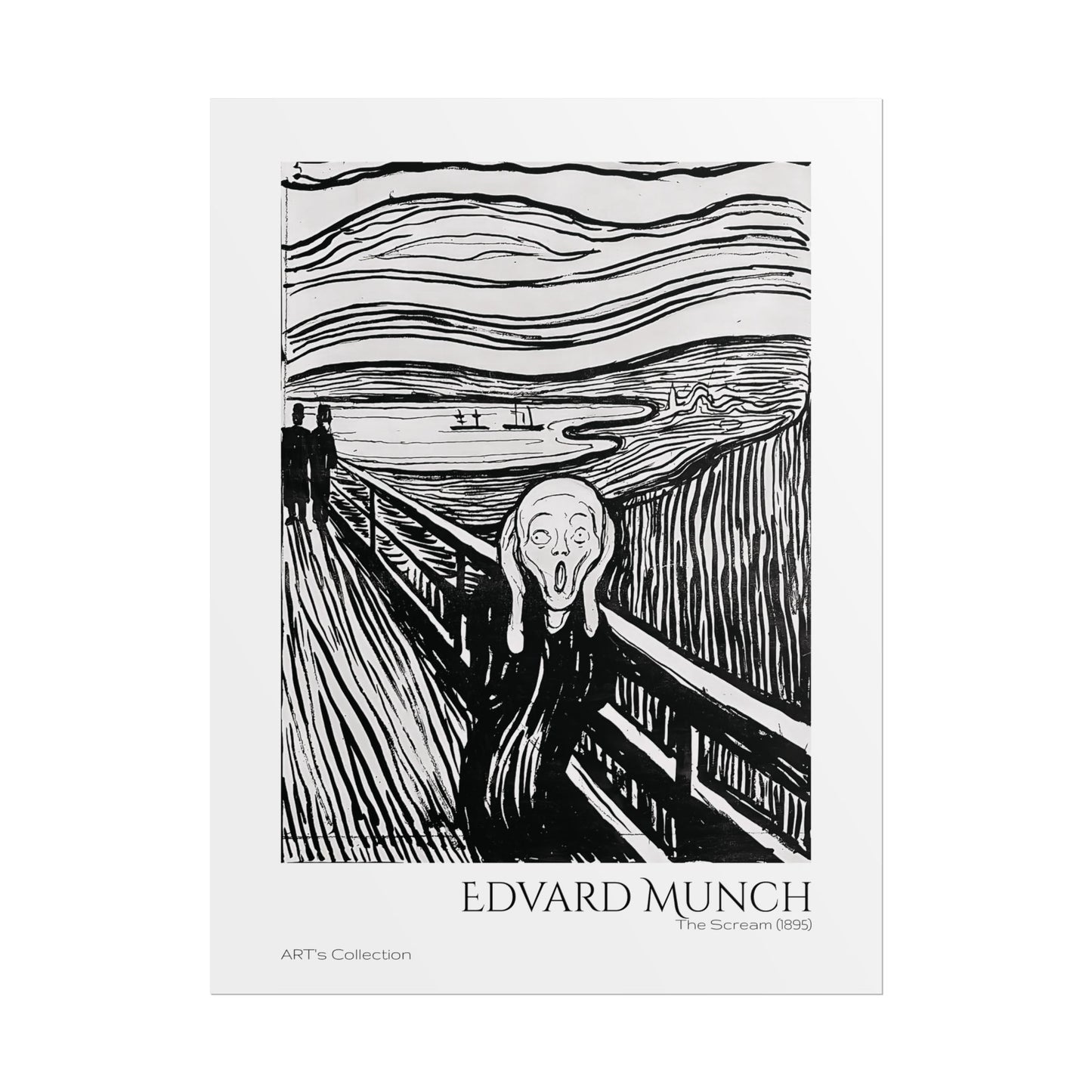 The Scream (1895) by Edvard Munch / Affiche imprimée - Série ART's Collection