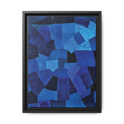 Komposition in Blau (1931) by Otto Freundlich / Toile encadrée sur caisse américaine