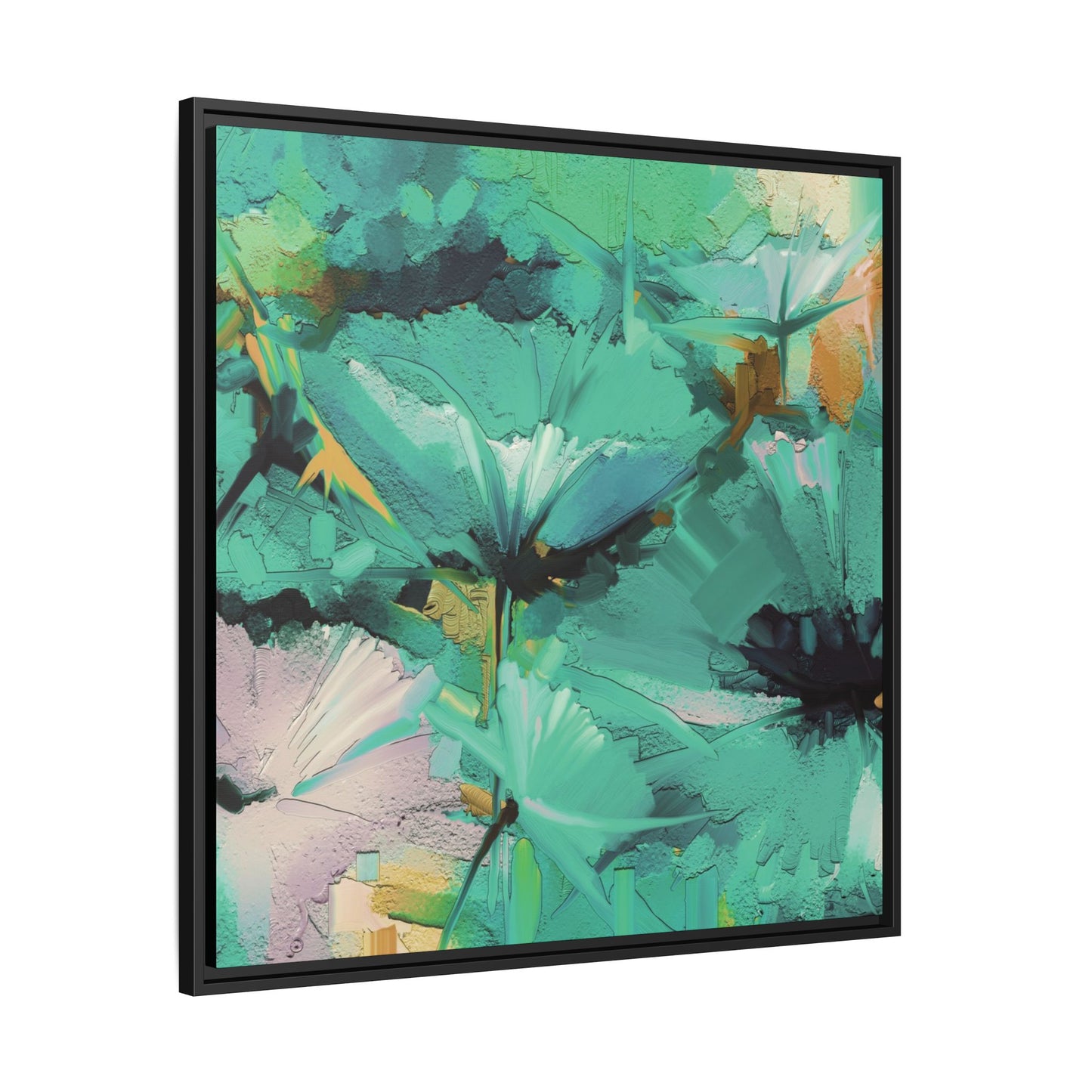 Tableau Floral Mers du Sud "Série Sign Collections" / Toile encadrée sur caisse américaine