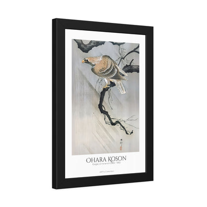 Eagle on branch (1900 - 1910) by Ohara Koson / Affiche Encadrée série ART's Collection