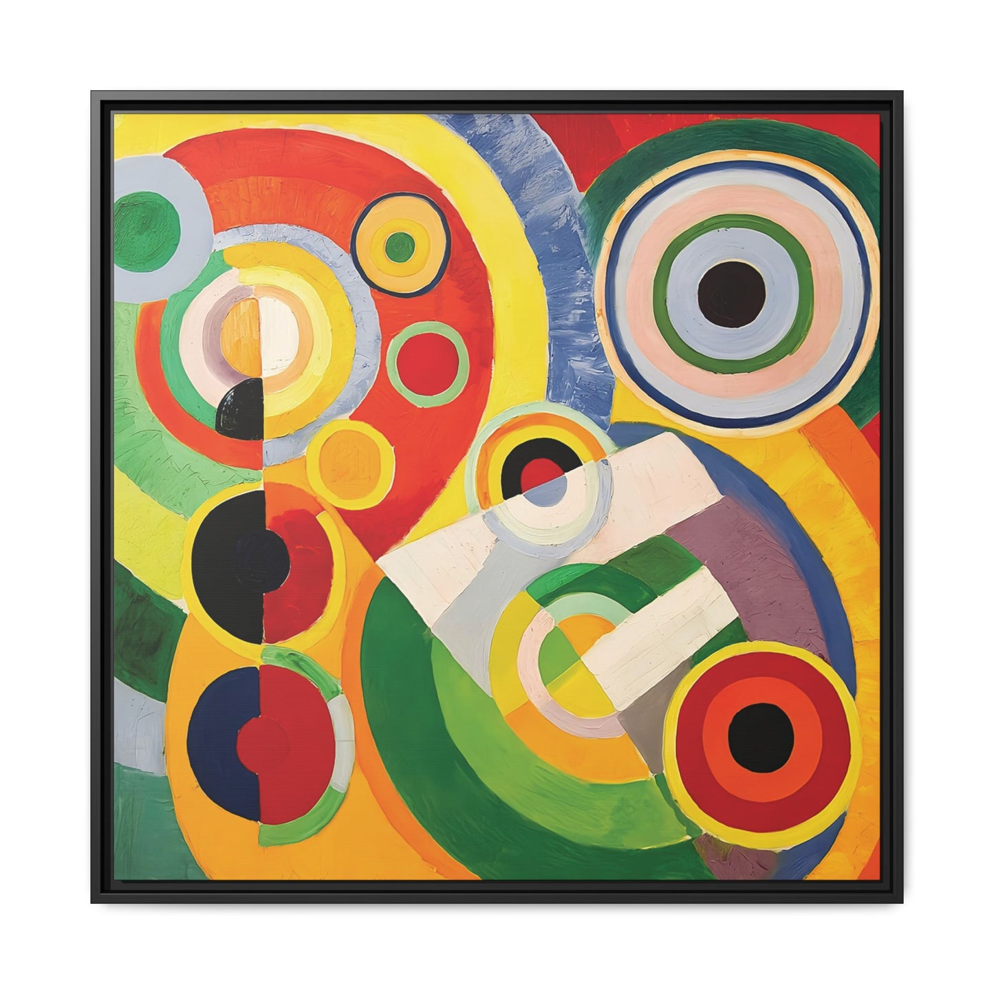 Rythme, Joie de vivre (1930) by Robert Delaunay  / Toile encadrée sur caisse américaine