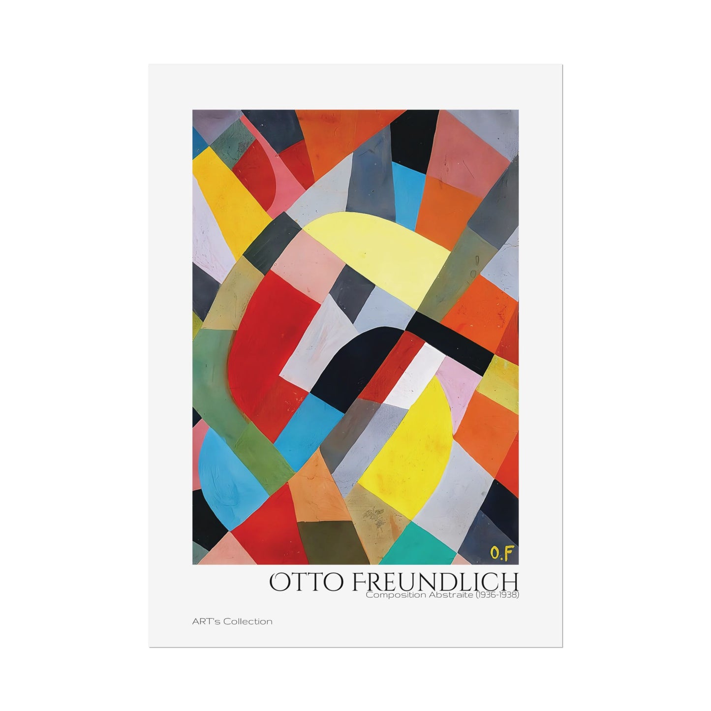 Composition Abstraite (1936-1938) by Otto Freundlich / Affiche imprimée - Série ART's Collection