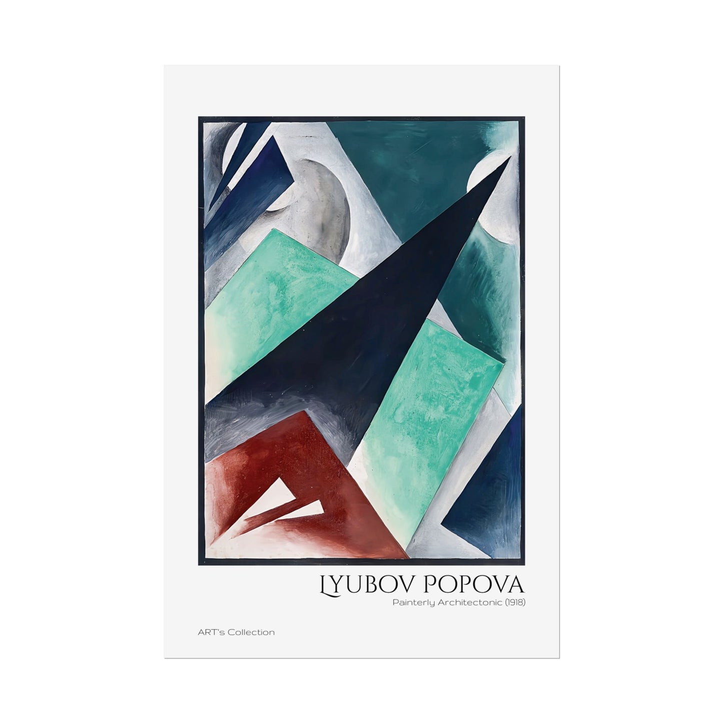 Painterly Architectonic (1918) by Lyubov Popova / Affiche imprimée - Série ART's Collection