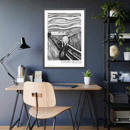 The Scream (1895) by Edvard Munch / Affiche Encadrée série ART's Collection