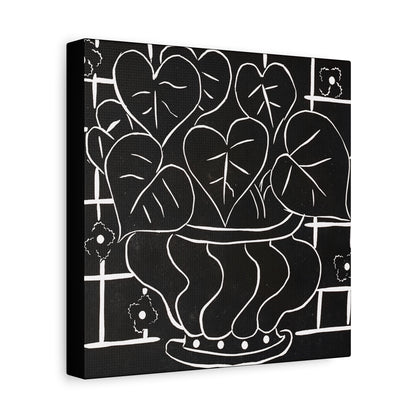 Corbeille de bégonias I (1938) by  Henri Matisse / Reproduction Fine Art sur Toile / Large Epaisseur 3.2 cm - 1.25 inch