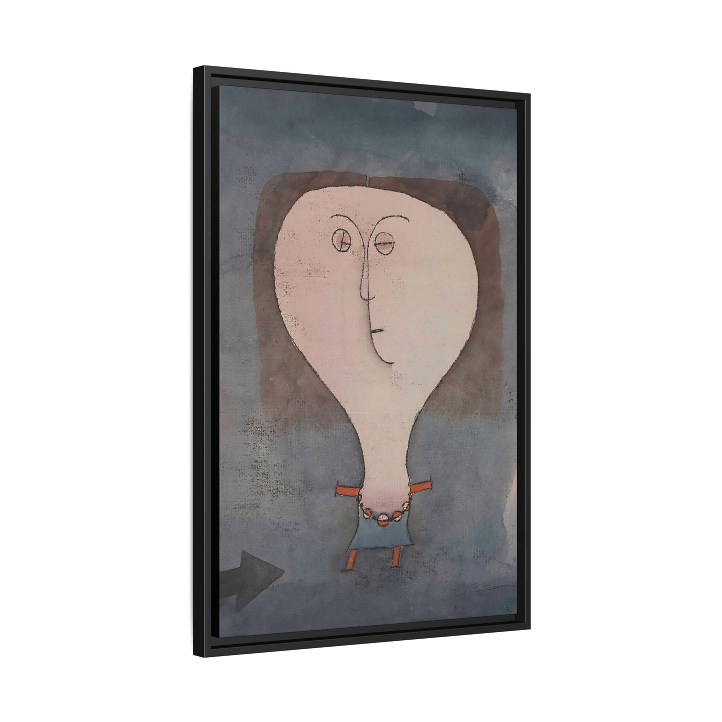 Fright of a Girl (1922) by Paul Klee / Toile encadrée sur caisse américaine