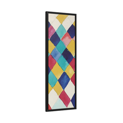 Wassily Kandinsky / Étude des couleurs avec les diamants (1913) / Toile encadrée sur caisse américaine