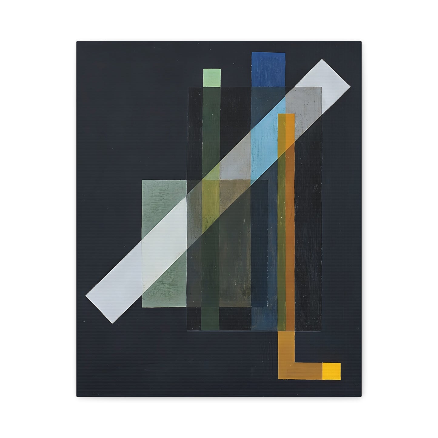 Construction (1924) by László Moholy-Nagy  / Reproduction Fine Art sur Toile /  Epaisseur 3.2 cm - 1.25 inch