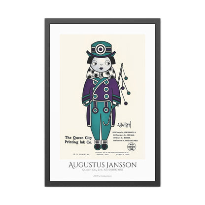 Queen City Ink, Ad. 01 (1890-1913) by Augustus Jansson  / Affiche Encadrée série ART's Collection