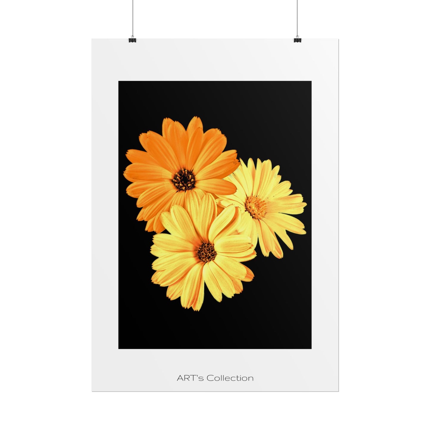 Collection Signature "FLORAL Numéro 8" sur Affiche imprimée - Série ART's Collection
