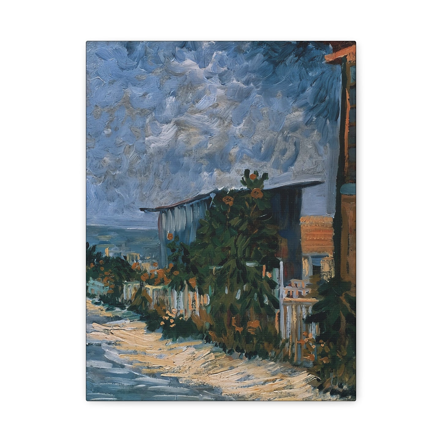 Shelter on Montmartre (1887) by Vincent van Gogh  / Reproduction Fine Art sur Toile / Epaisseur 3,2cm - 1'25 po
