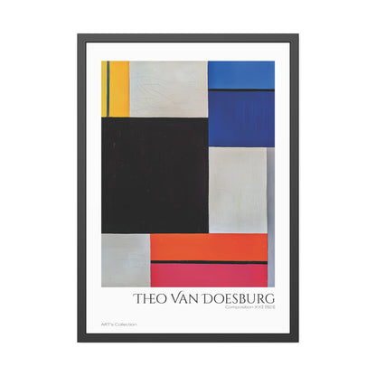 Composition XXI (1923) by Theo Van Doesburg / Affiche Encadrée série ART's Collection
