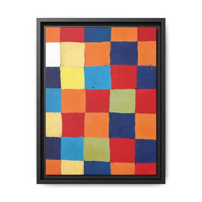 Color chart Qu1 (1930) by Paul Klee / Toile encadrée sur caisse américaine