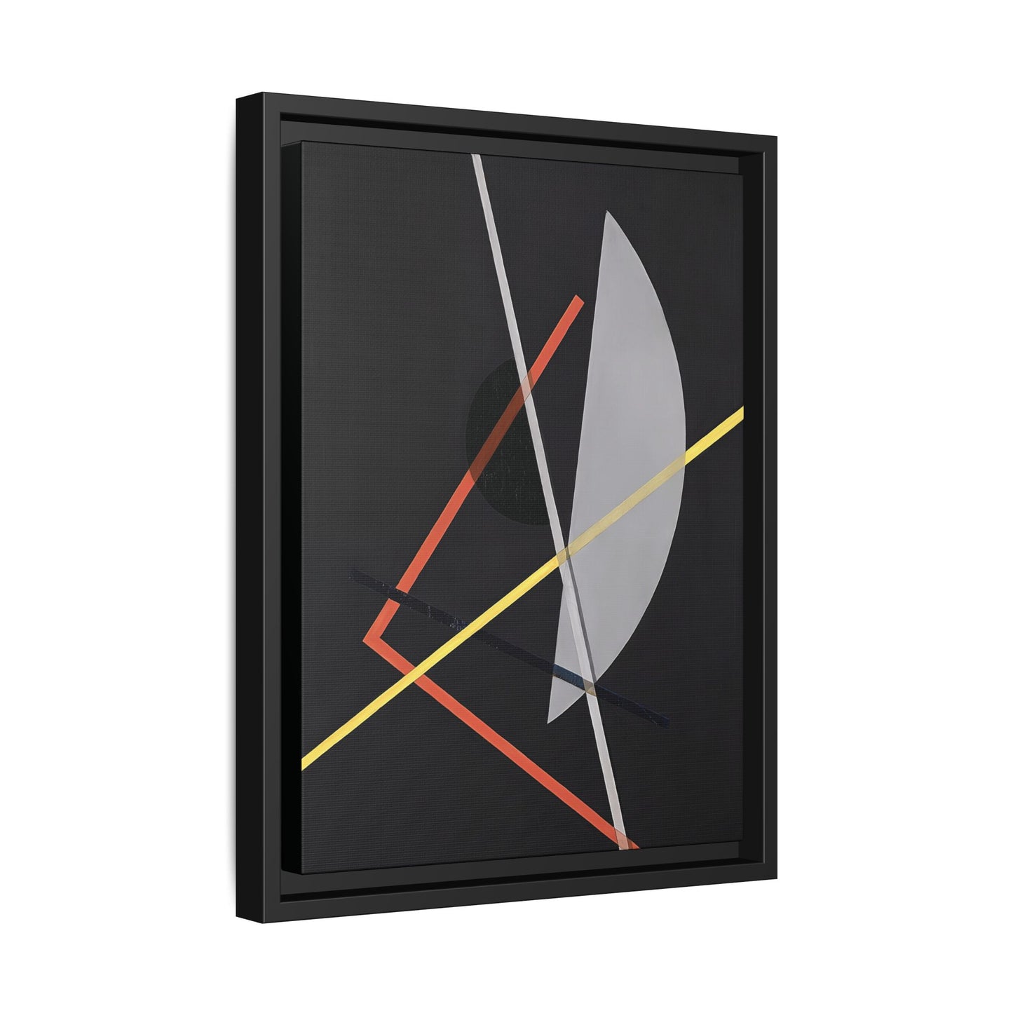 E IV - Konstruktion VII (ca 1922) by László Moholy-Nagy  / Toile encadrée sur caisse américaine
