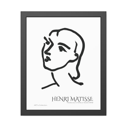 Nadia aux cheveux lisses (1948) by Henri Matisse / Affiche Encadrée série ART's Collection
