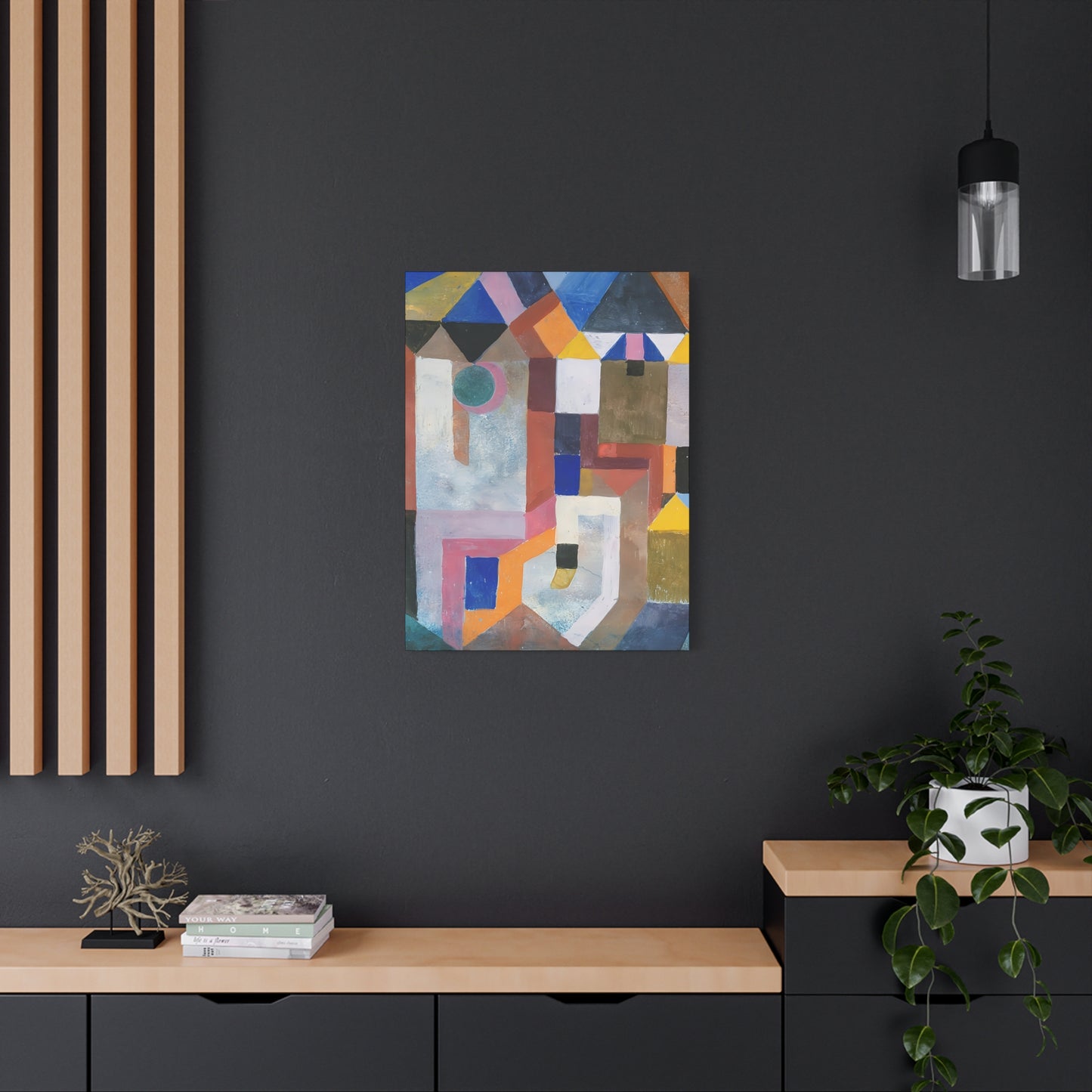 Colorful Architecture (1917) by Paul Klee   / Reproduction Fine Art sur Toile / Epaisseur 3,2cm - 1'25 po