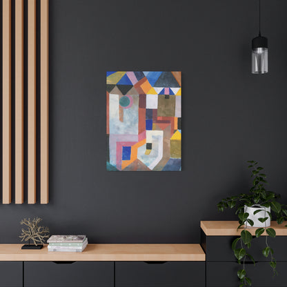 Colorful Architecture (1917) by Paul Klee   / Reproduction Fine Art sur Toile / Epaisseur 3,2cm - 1'25 po