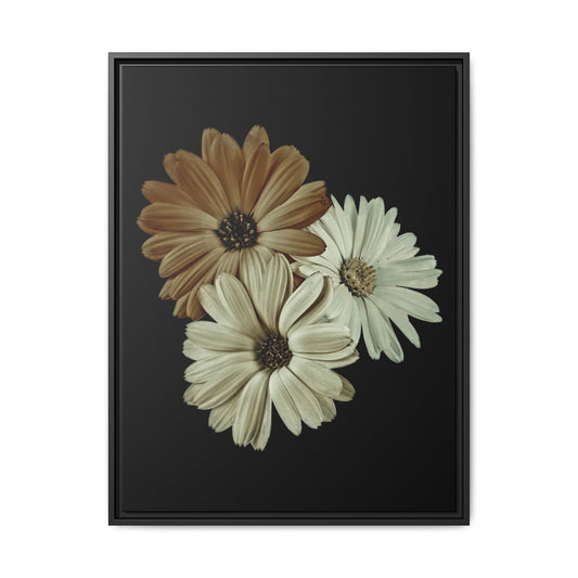 Collection Signature "FLORAL Numéro 3" sur Toile encadrée avec caisse américaine