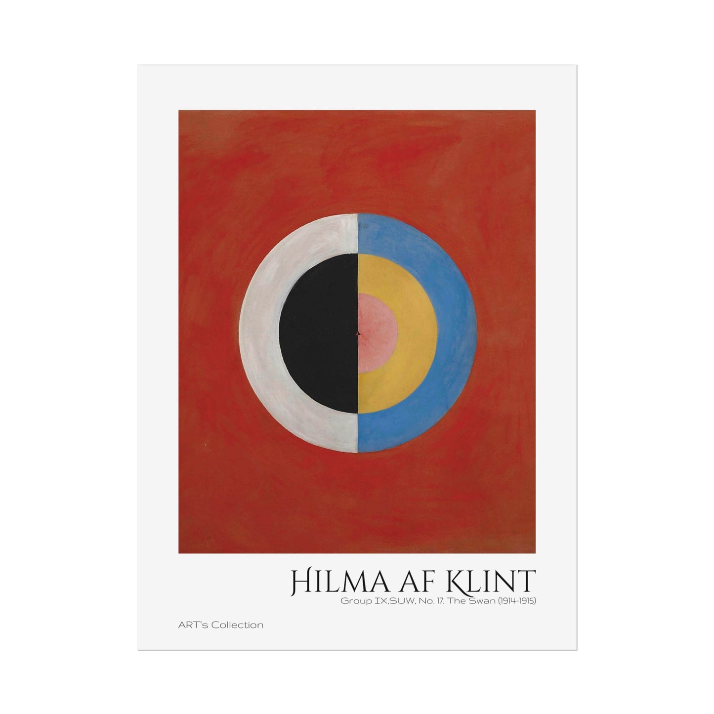 Group IX,SUW, No. 17. The Swan (1914-1915) by Hilma af Klint  / Affiche imprimée - Série ART's Collection