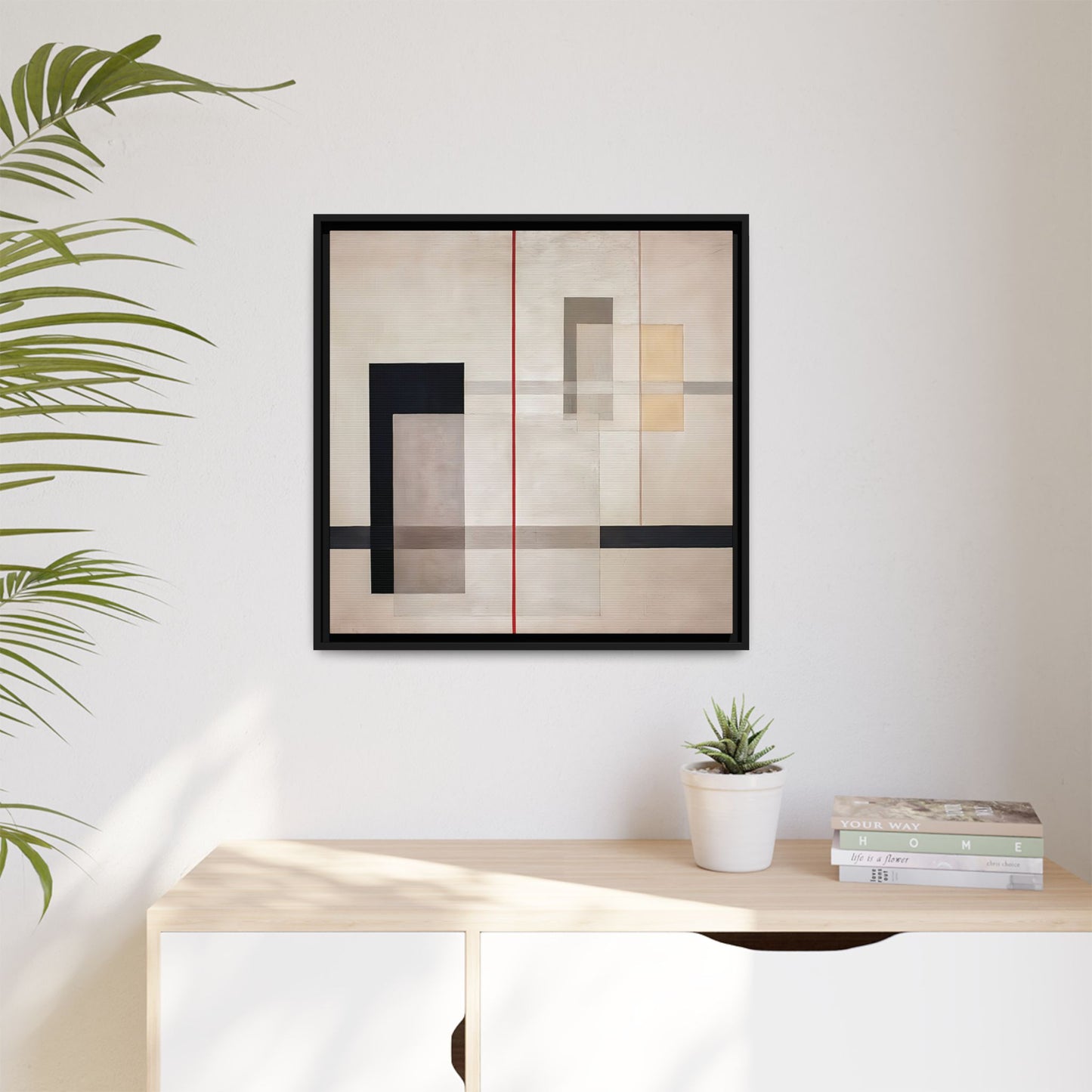 K VII (1922) by László Moholy-Nagy  / Toile encadrée sur caisse américaine