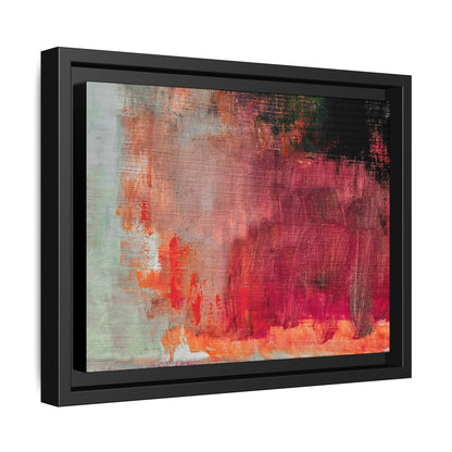 Tableau Contemporain Rubis "Série Sign Collections" / Toile encadrée sur caisse américaine