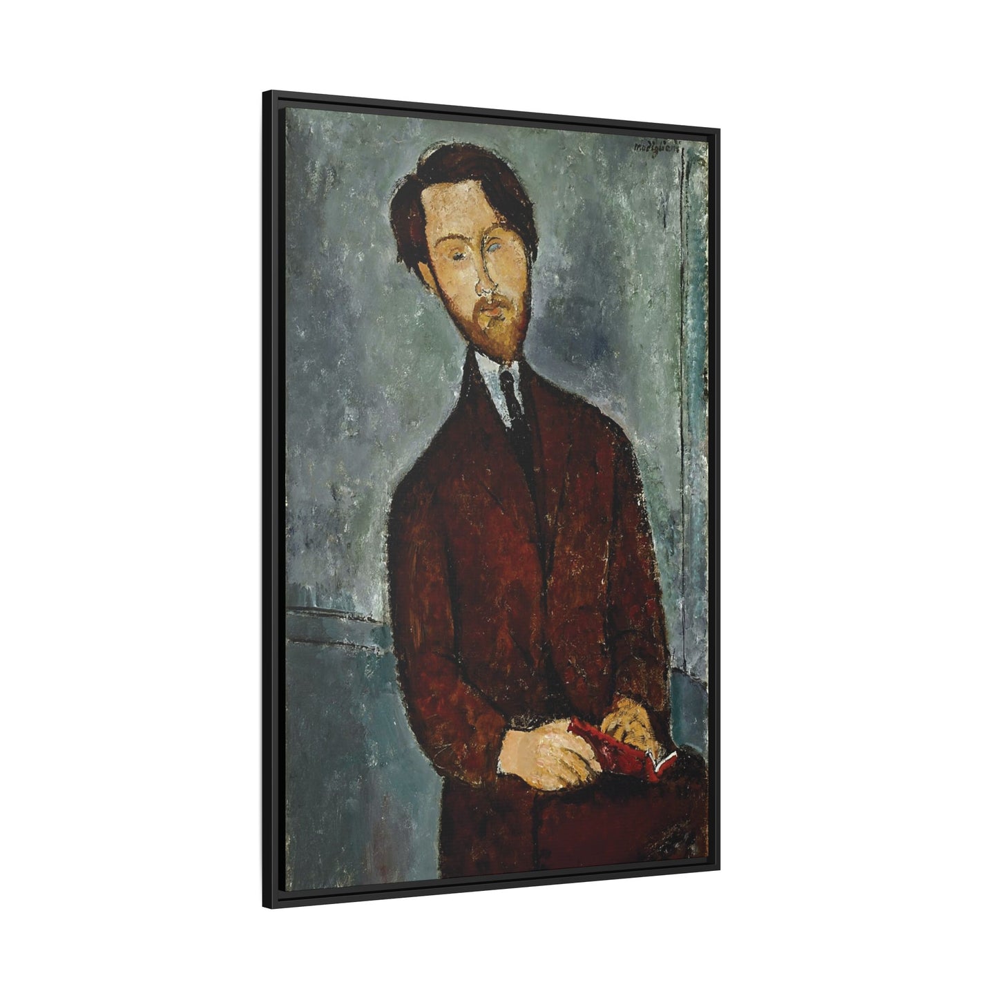 Léopold Zborowski (1911-1920) by Amedeo Modigliani / Toile encadrée sur caisse américaine