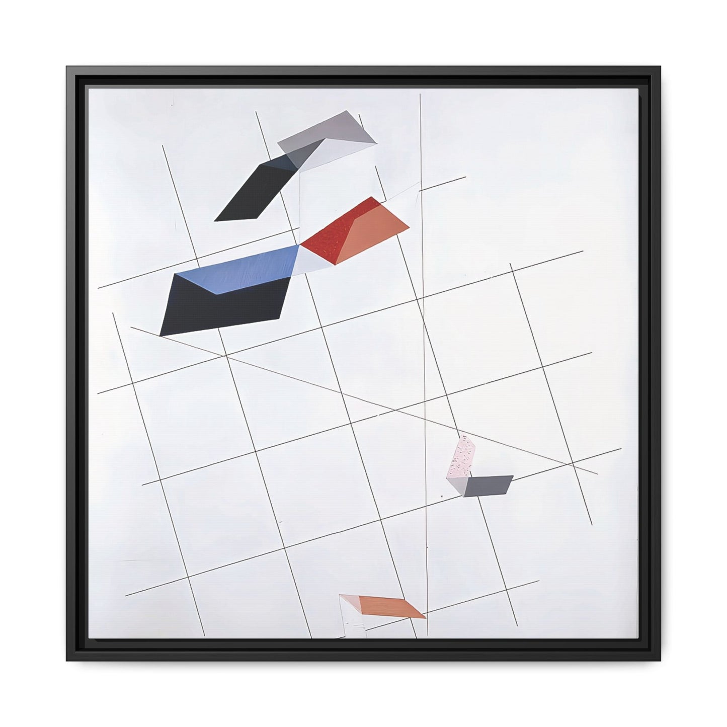 L IV (1936) by László Moholy-Nagy  / Toile encadrée sur caisse américaine